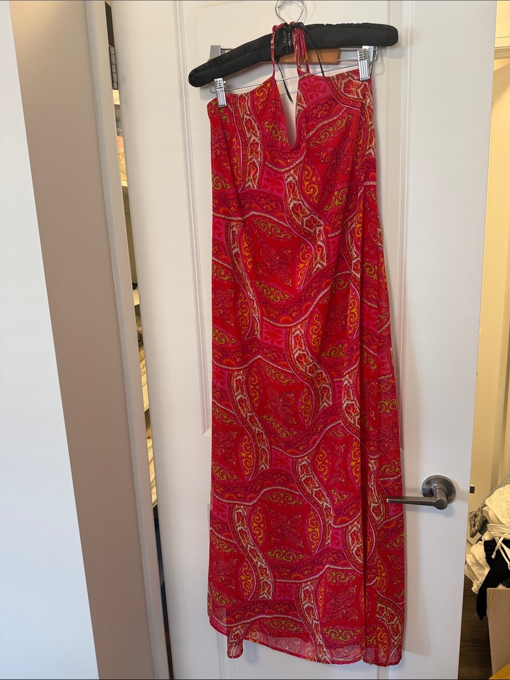 Show Me Your MuMu Red Paisley Maxi Skirt